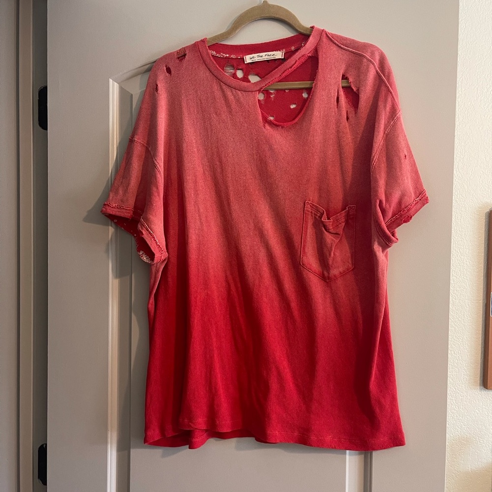 Free People distressed tee